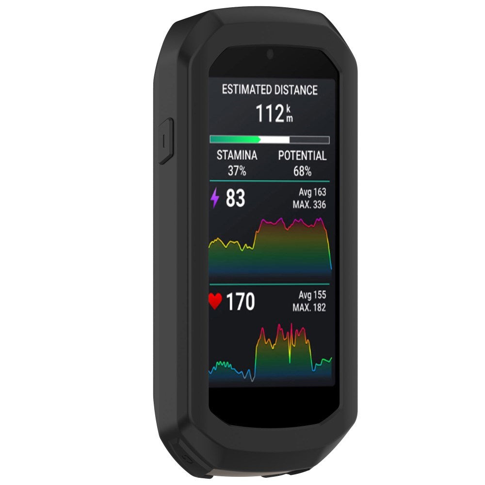EIDERWOOD Garmin Edge 1050 Blødt Silikone Cykel Computer Cover - Sort