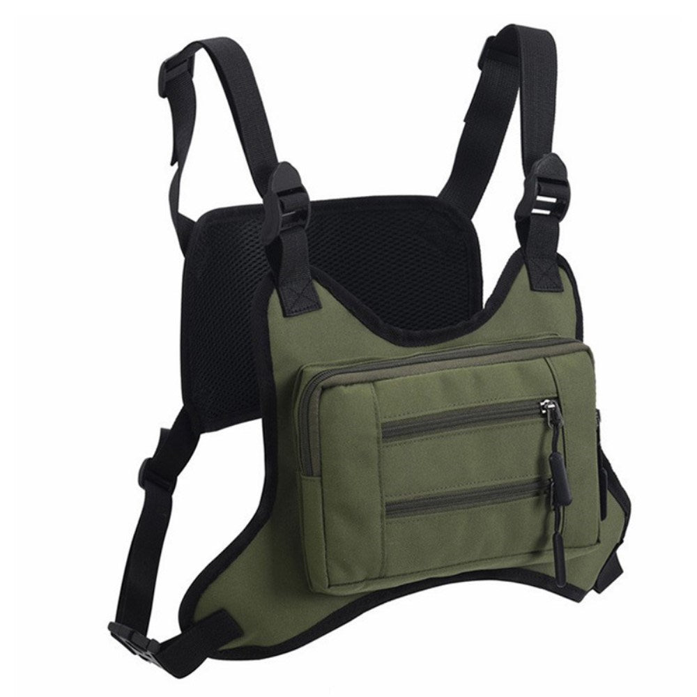 Outdoor Polyester Taske Vest - Lysebrun