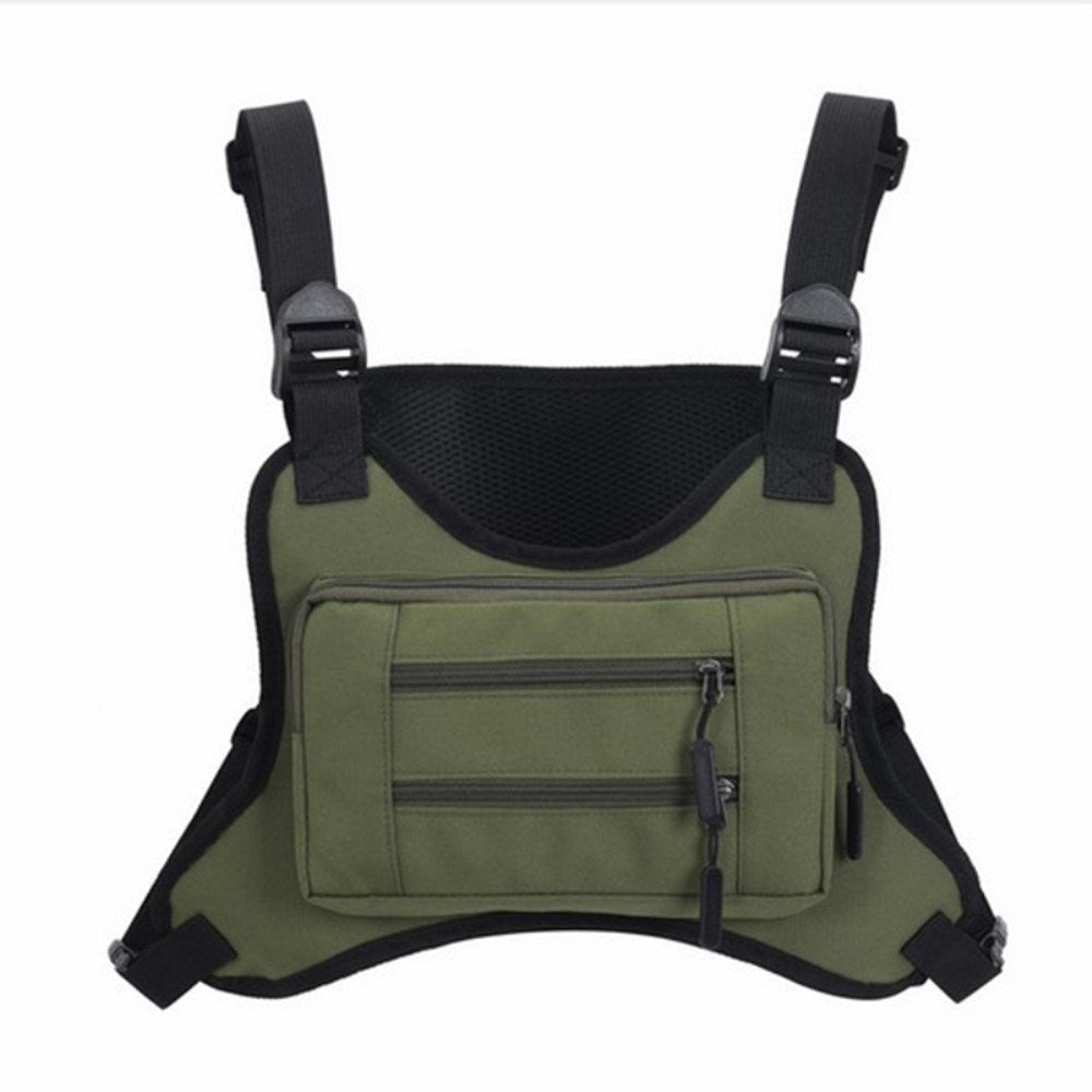 Outdoor Polyester Taske Vest - Lysebrun