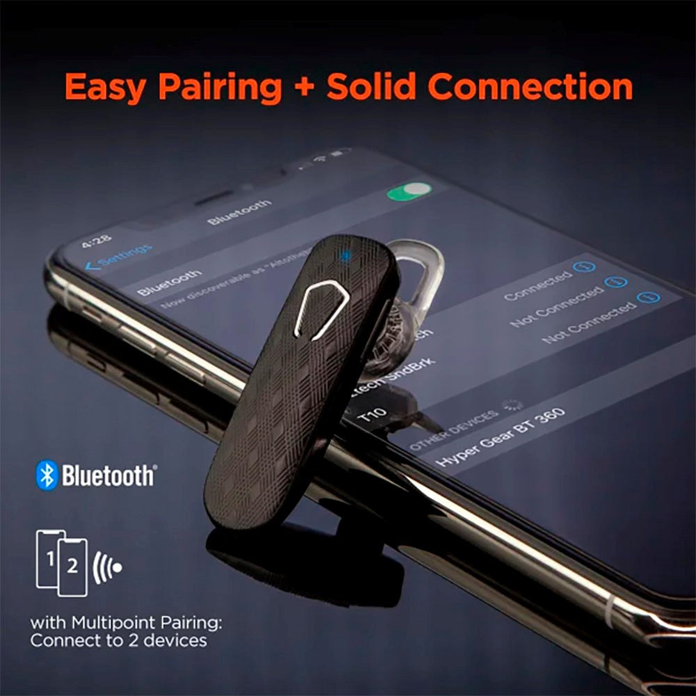 Hypergear BT360 Bluetooth Headset Håndfri - Sort
