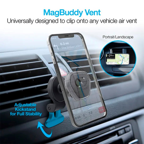 Naztech MagBuddy Universal Mount til Vent - Sort