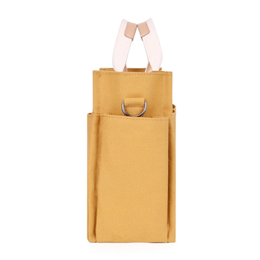 Canvas Håndtaske m. Skulderstrop - Grøn