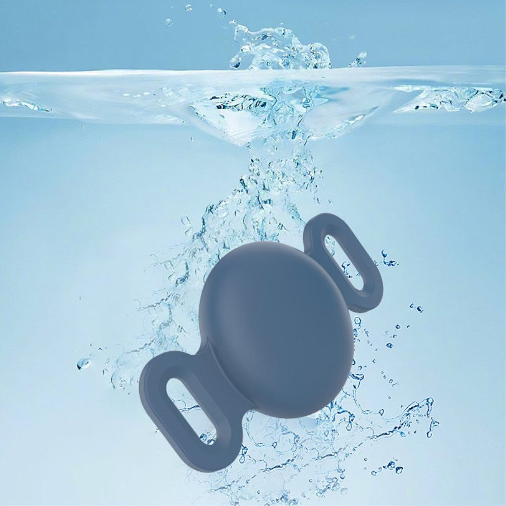 AirTag Etui til Halsbånd - Selvlysende Hvid