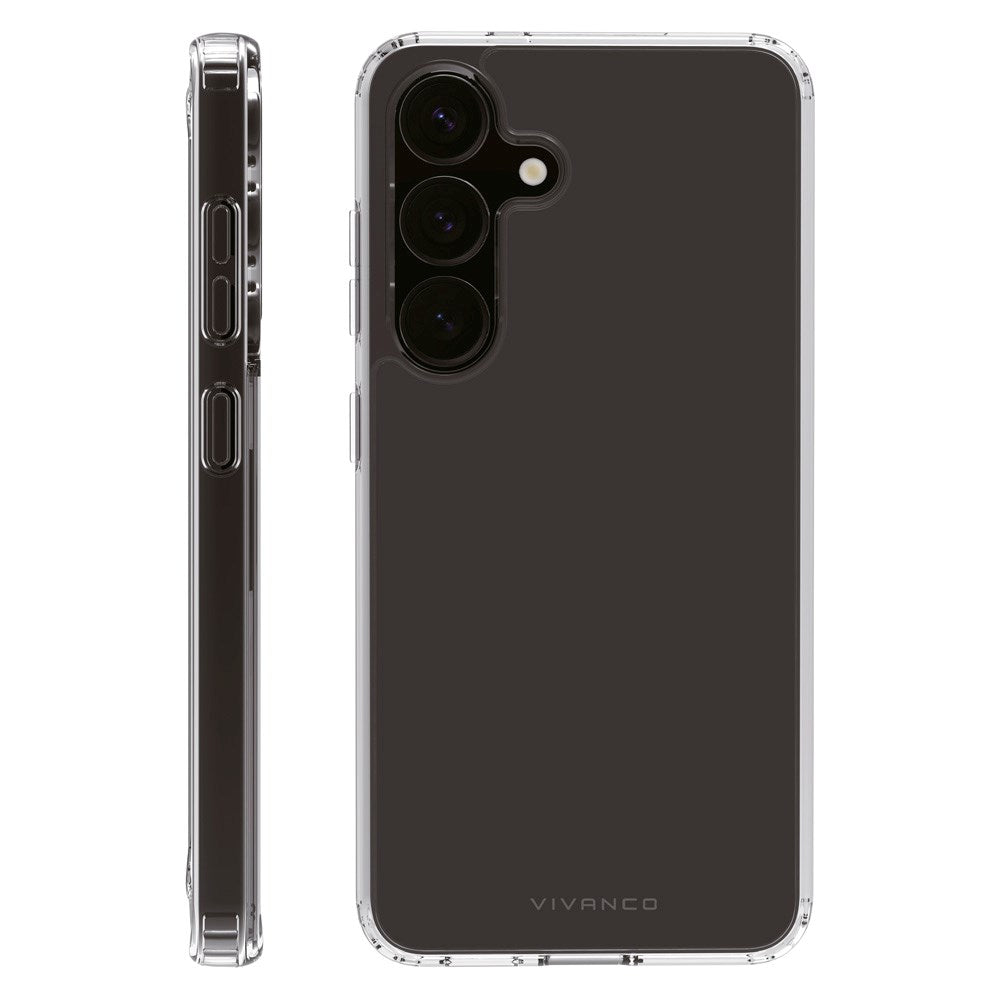Vivanco Bagsidecover til Samsung Galaxy S25+ (Plus) - Gennemsigtigt