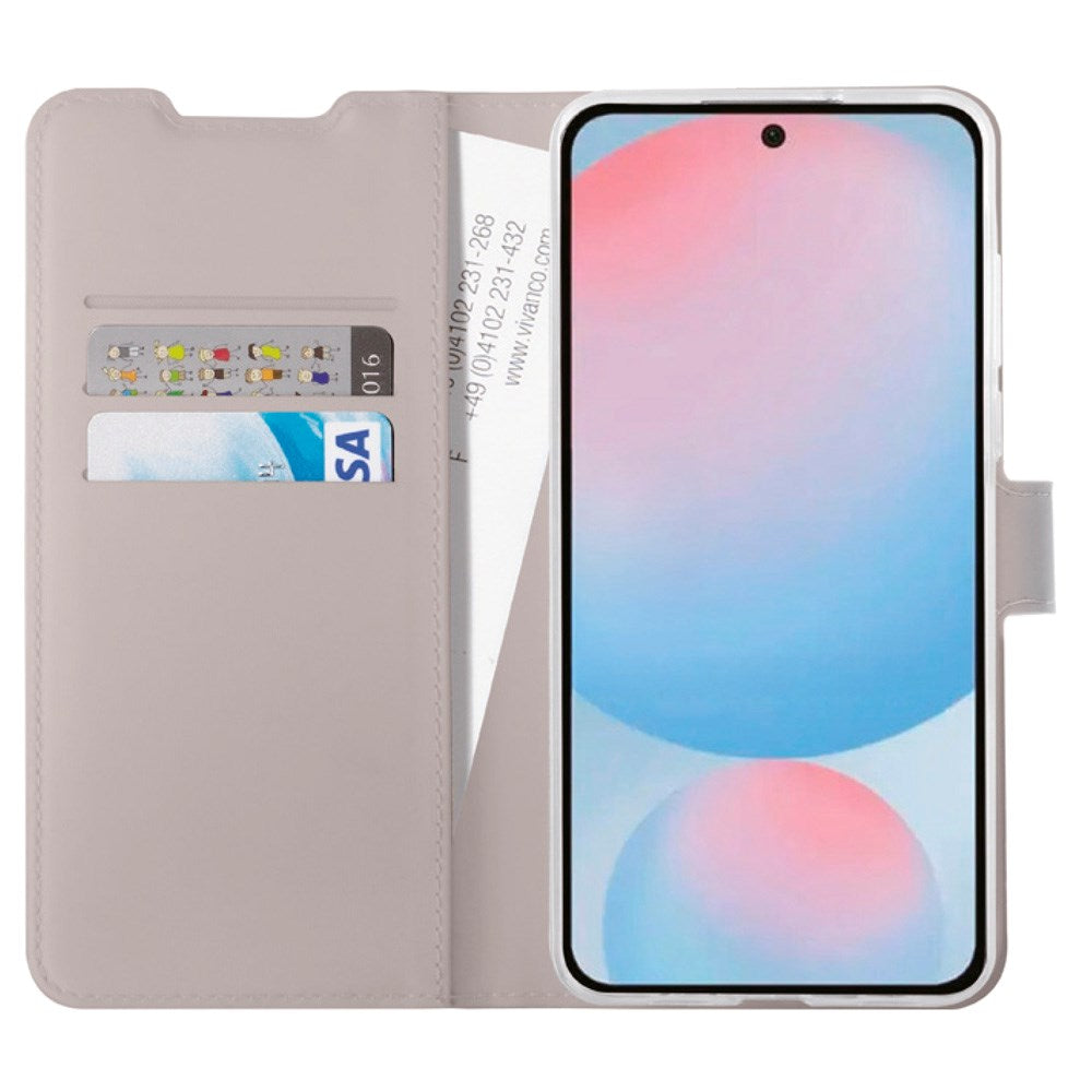 Samsung Galaxy A56 (5G) / A36 (5G) - Vivanco Classic Wallet Flip Cover - Pung - Taupe