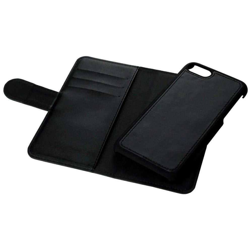 GEAR iPhone 6/7/8 Plus 2-in-1 Læder Flip Cover m. Pung & Magnet - Sort