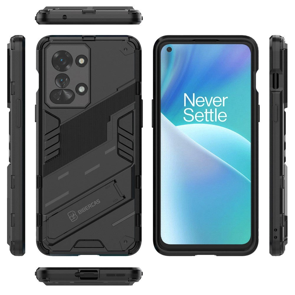 OnePlus Nord 2T (5G) Hybrid Håndværker Mobil Cover m. Kickstand - Sort