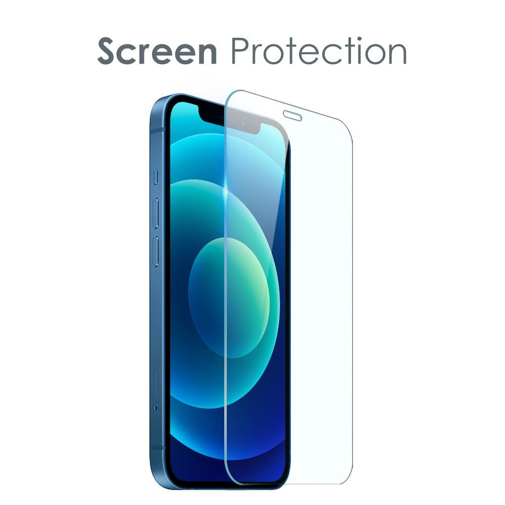 iPhone 12 NORTHJO 360° Protection Set inkl. Cover & Skærmbeskyttelse & Kameralinsebeskyttelse - Gennemsigtig