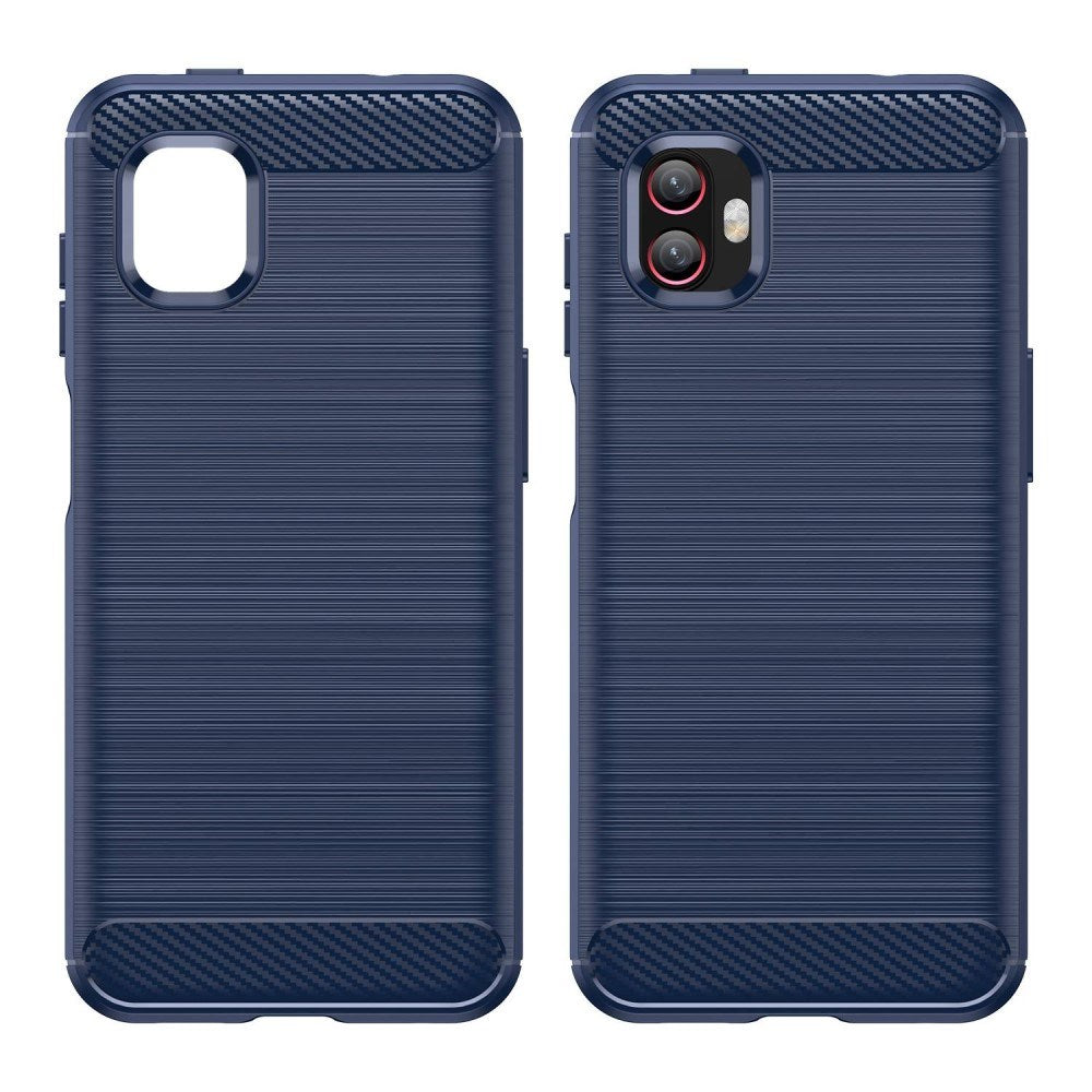 EIDERWOOD Samsung Galaxy Xcover 6 Pro Brushed Carbon Mobil Cover - Blå