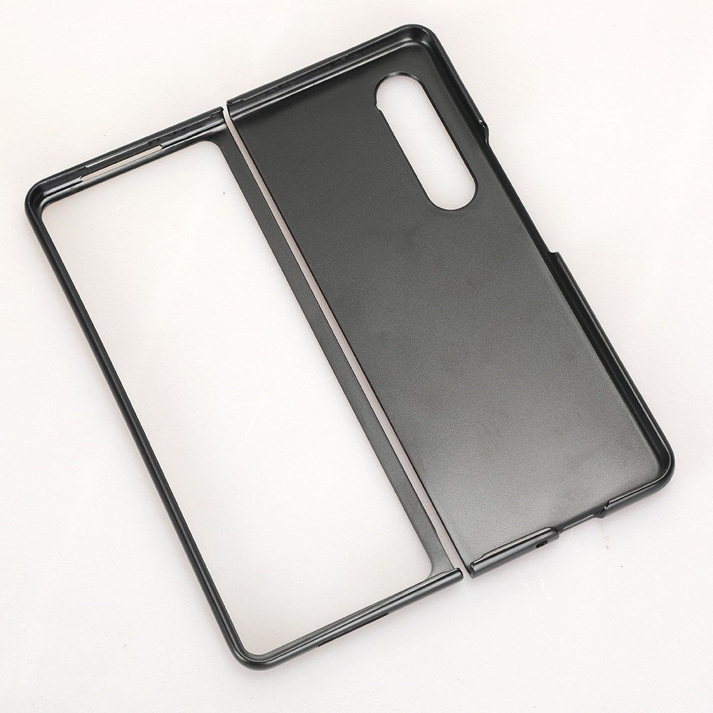 EIDERWOOD Samsung Galaxy Z Fold4 (5G) Kunstlæderbelagt Plastik Mobil Cover - Sort