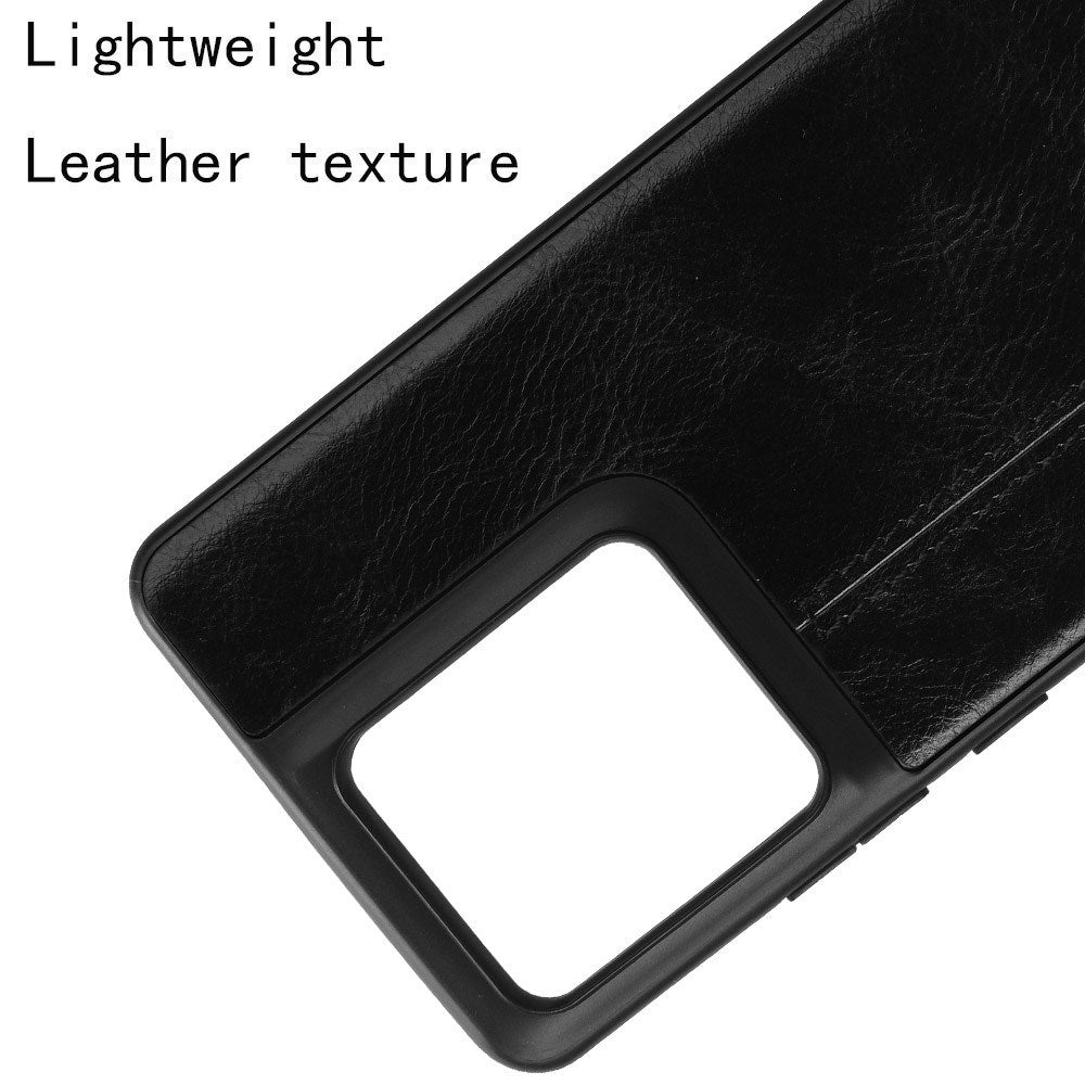 EIDERWOOD Motorola Edge 50 Pro Læderbelagt Plastik Mobil Cover - Sort