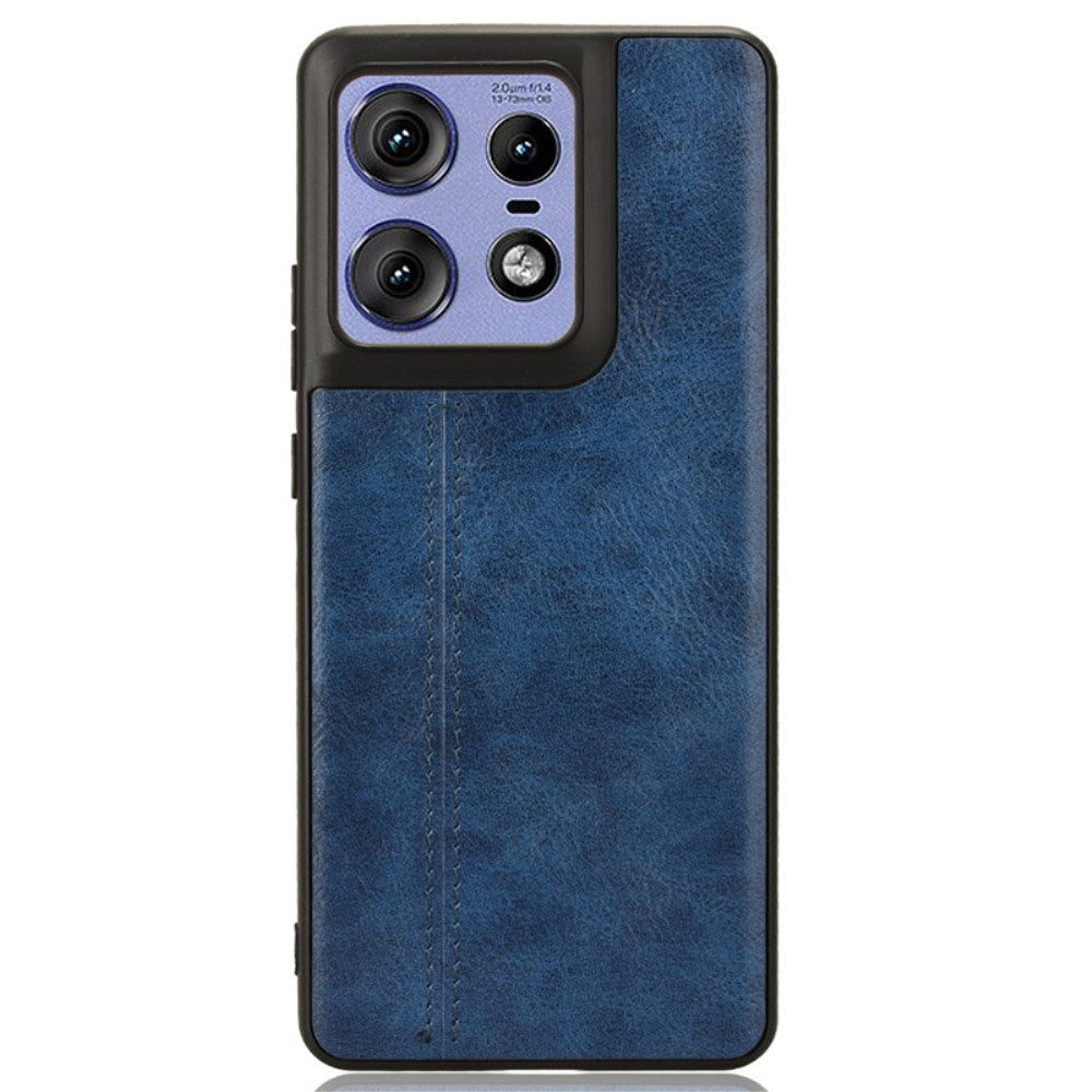 EIDERWOOD Motorola Edge 50 Pro Læderbelagt Plastik Mobil Cover - Blå