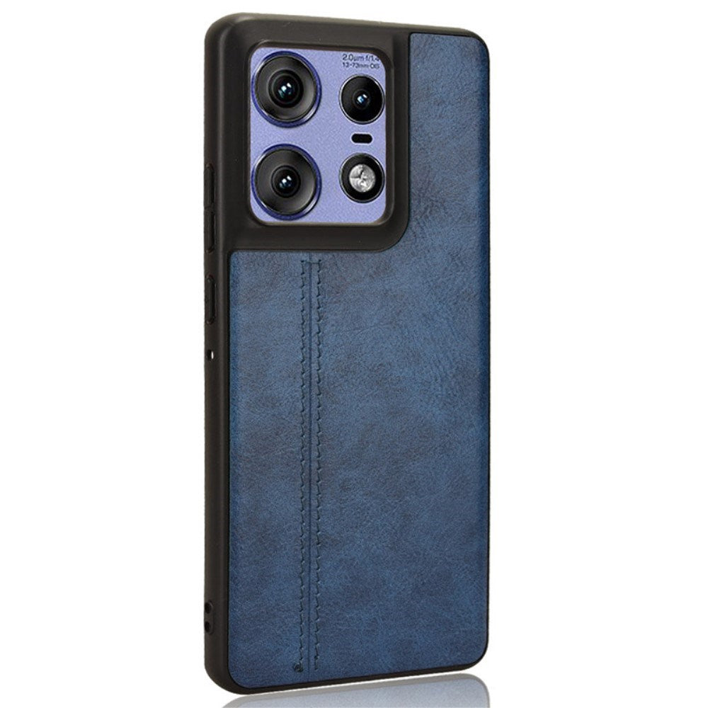 EIDERWOOD Motorola Edge 50 Pro Læderbelagt Plastik Mobil Cover - Blå