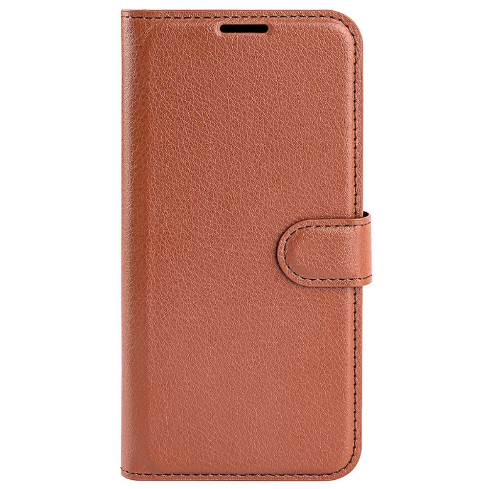 EIDERWOOD Motorola Edge 50 Ultra Litchi Læder Mobil Cover m. Pung - Brun