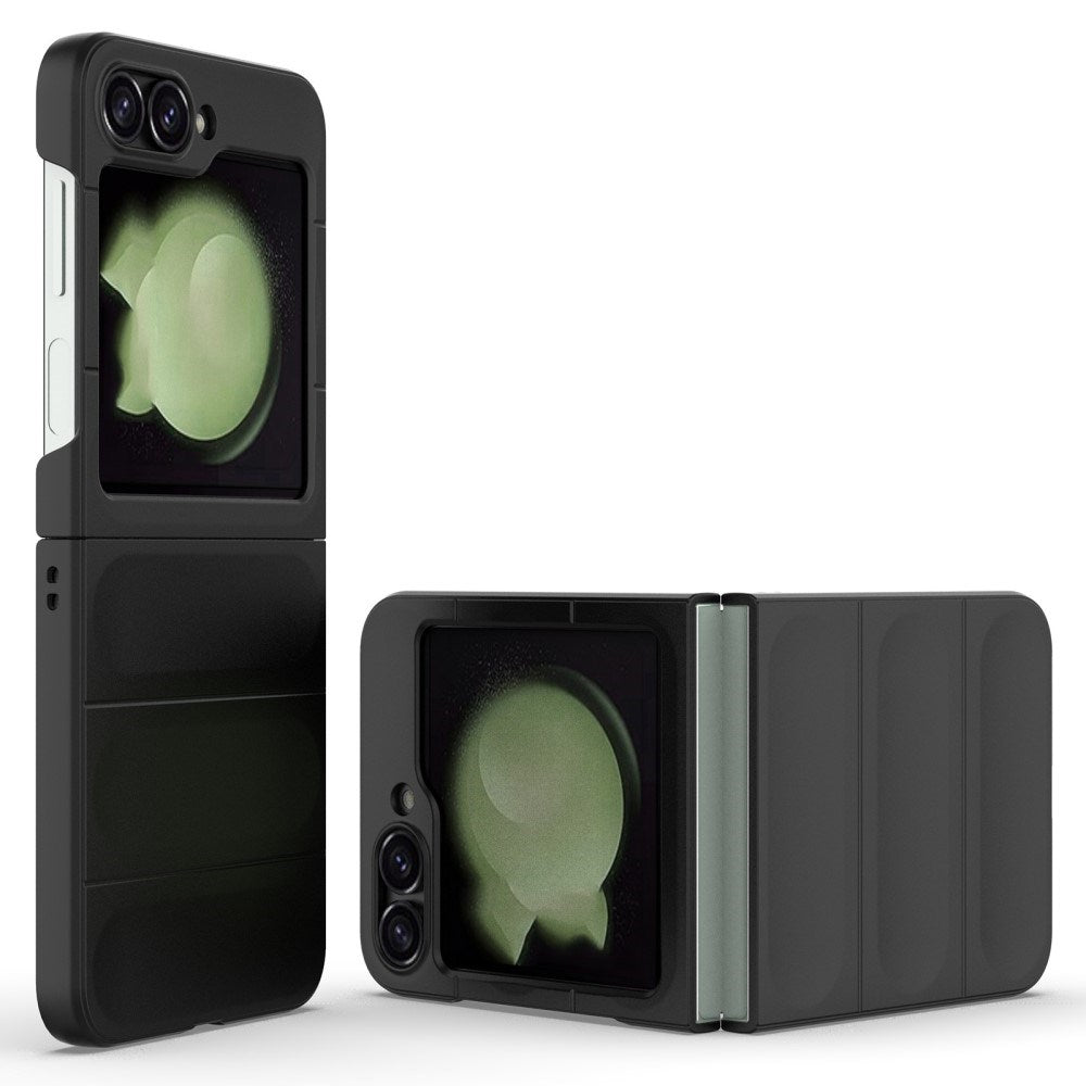 EIDERWOOD Samsung Galaxy Z Flip7 FE / Flip6 Fleksibelt Plastik Mobil Cover - Sort