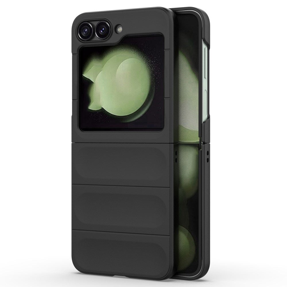 EIDERWOOD Samsung Galaxy Z Flip7 FE / Flip6 Fleksibelt Plastik Mobil Cover - Sort