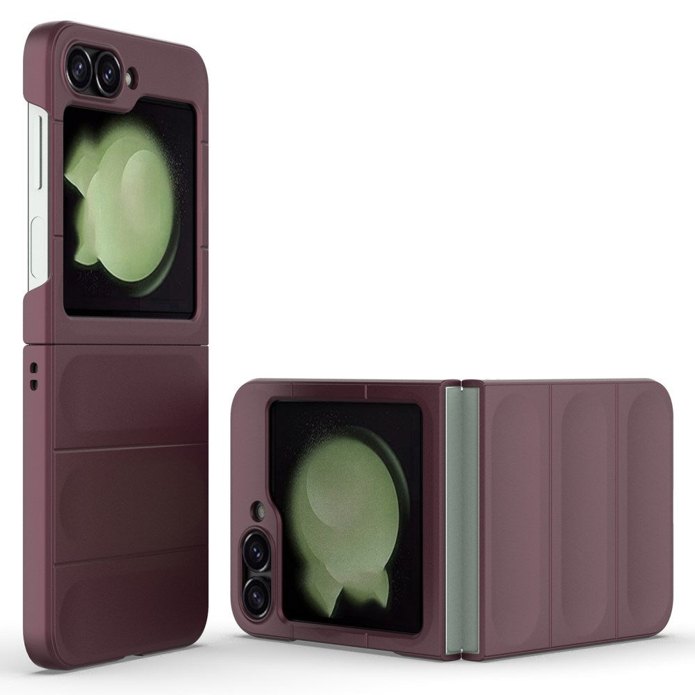 EIDERWOOD Samsung Galaxy Z Flip7 FE / Flip6 Fleksibelt Plastik Mobil Cover - Vinrød