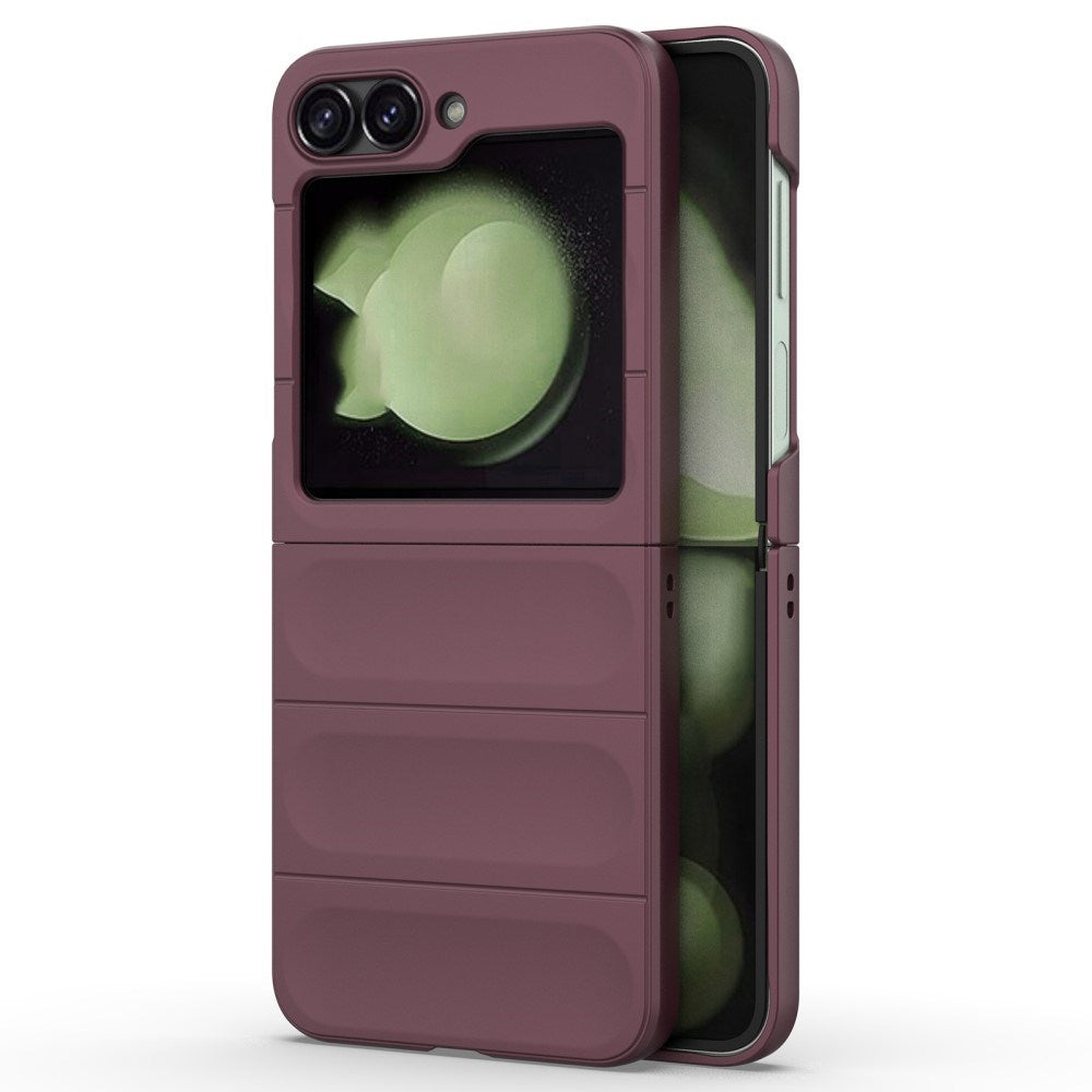 EIDERWOOD Samsung Galaxy Z Flip7 FE / Flip6 Fleksibelt Plastik Mobil Cover - Vinrød