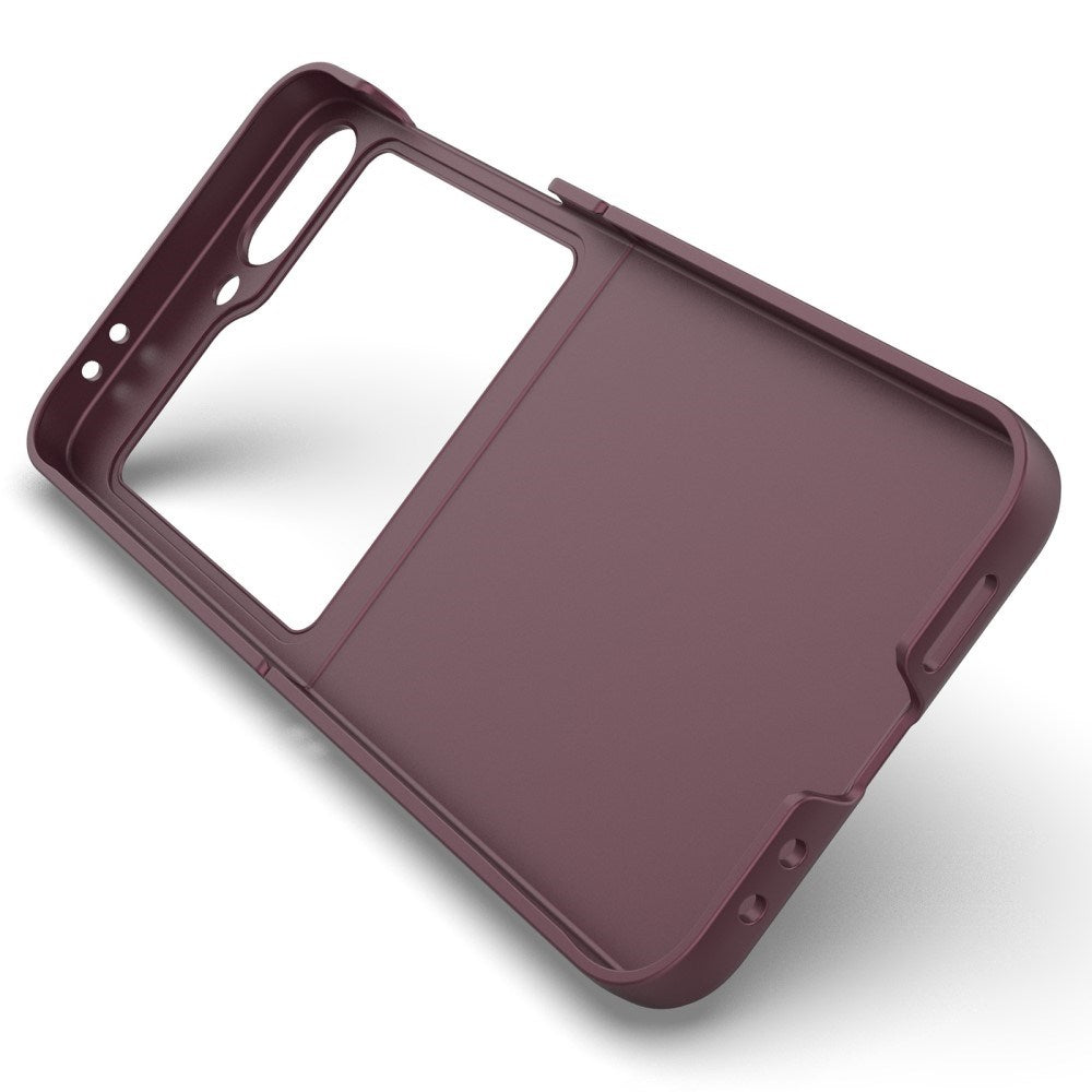 EIDERWOOD Samsung Galaxy Z Flip6 Fleksibelt Plastik Mobil Cover - Vinrød