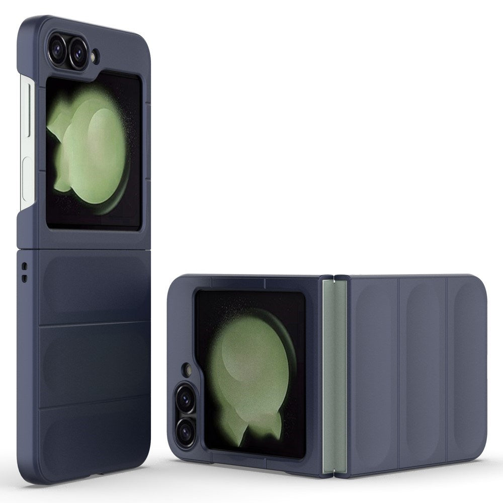 EIDERWOOD Samsung Galaxy Z Flip7 FE / Flip6 Fleksibelt Plastik Mobil Cover - Mørkeblå