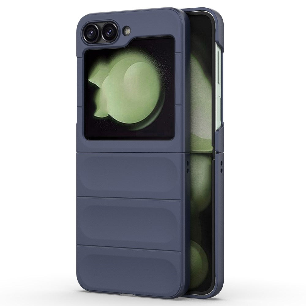 EIDERWOOD Samsung Galaxy Z Flip7 FE / Flip6 Fleksibelt Plastik Mobil Cover - Mørkeblå