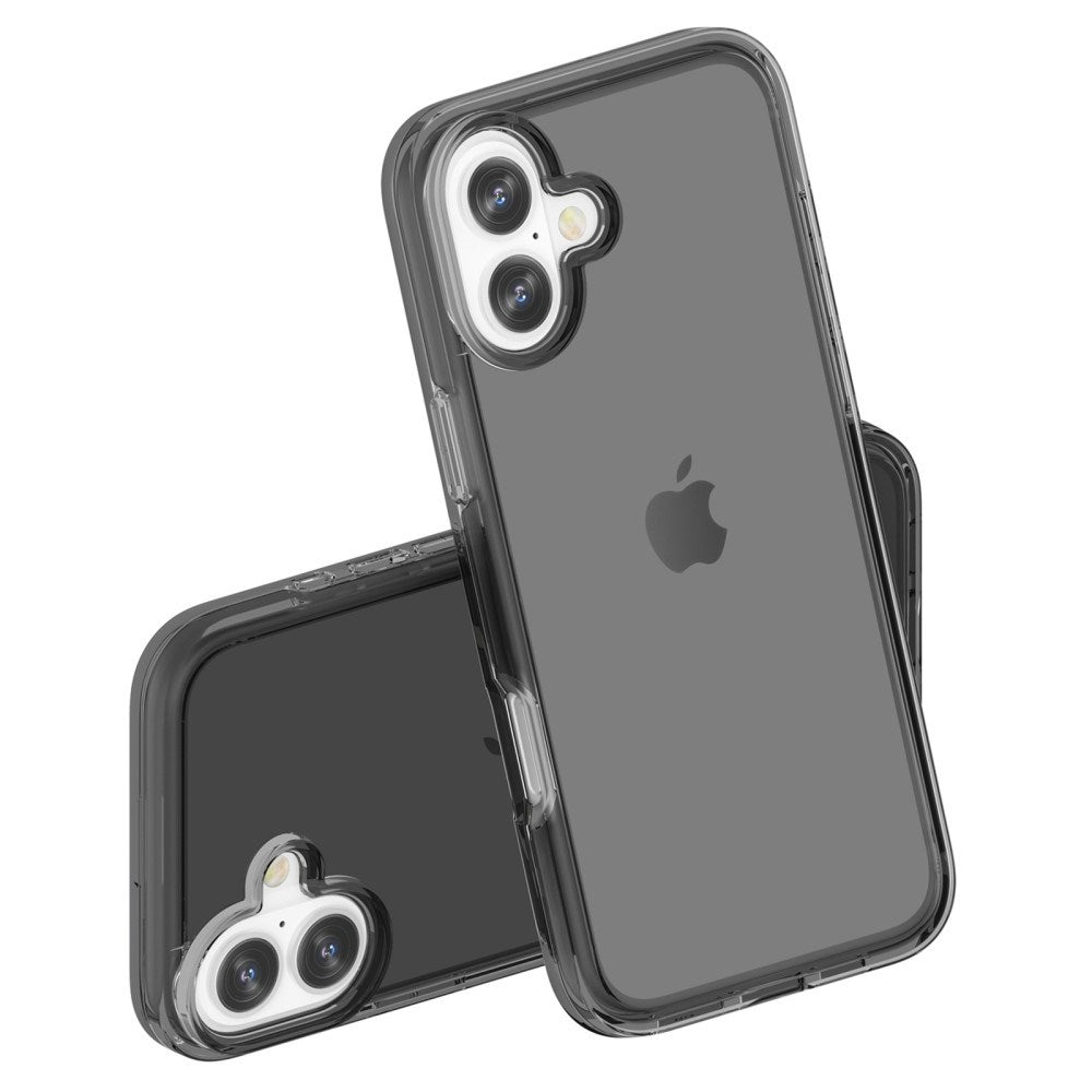 EIDERWOOD iPhone 16 Hybrid Mobil Cover - Gennemsigtig Sort