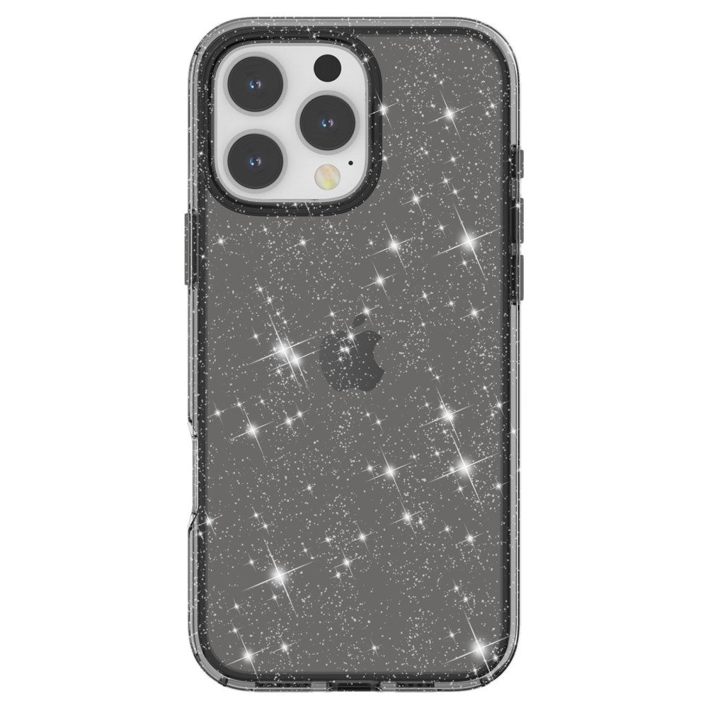 EIDERWOOD iPhone 16 Pro Max Hybrid Plastik Mobil Cover - Sort Glitter