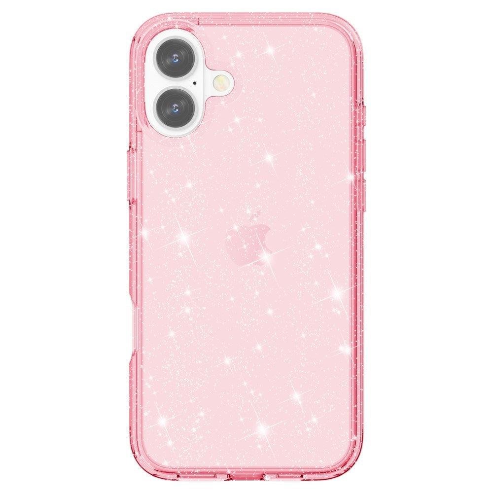 EIDERWOOD iPhone 16 Hybrid Plastik Mobil Cover - Lyserød Glitter