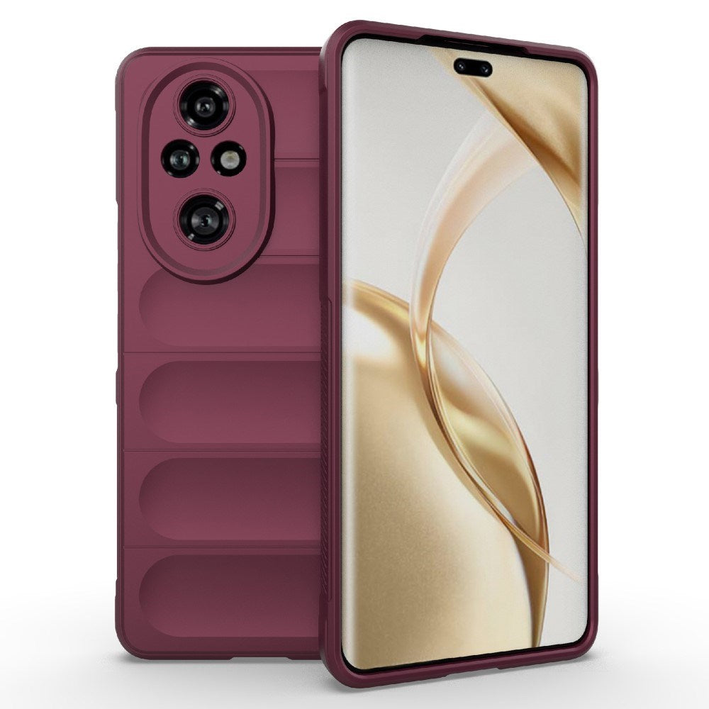 EIDERWOOD - Honor 200 Pro (5G) Fleksibelt Plastik Cover - Mørkerød