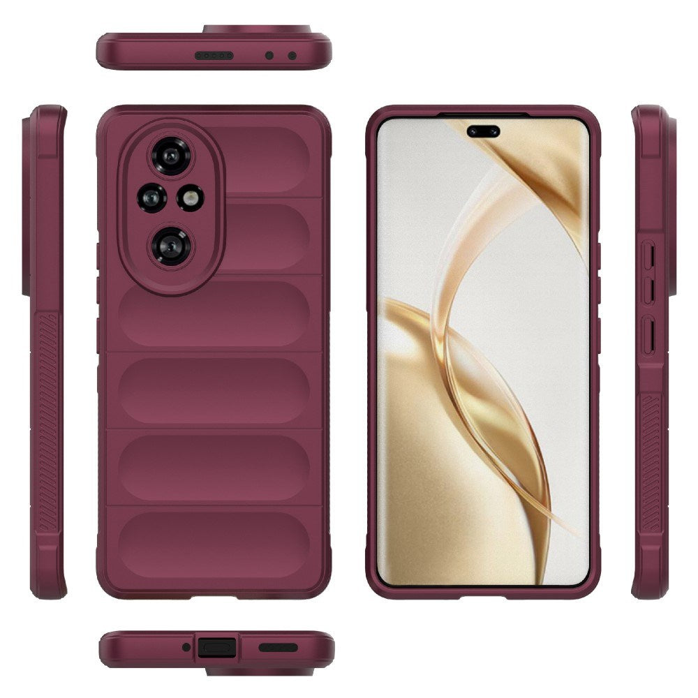 EIDERWOOD - Honor 200 Pro (5G) Fleksibelt Plastik Cover - Mørkerød