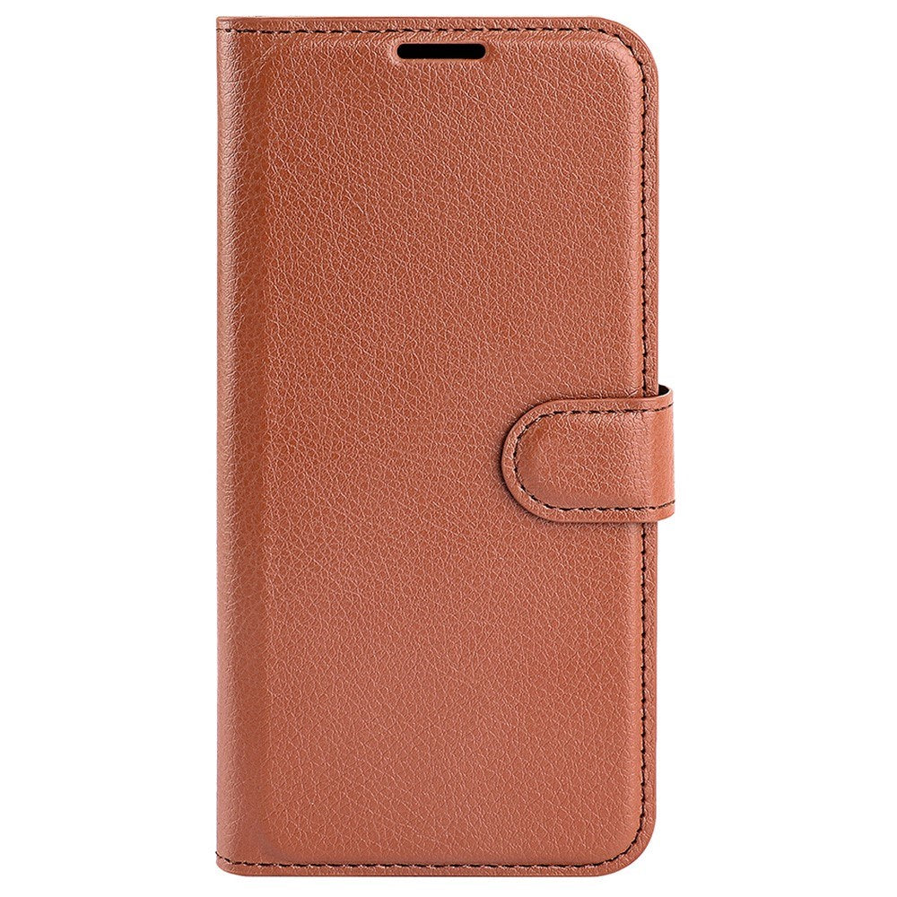 EIDERWOOD Honor 200 5G Wallet Case – Litchi Tekstur Kunstlæder Flip Cover - Brun