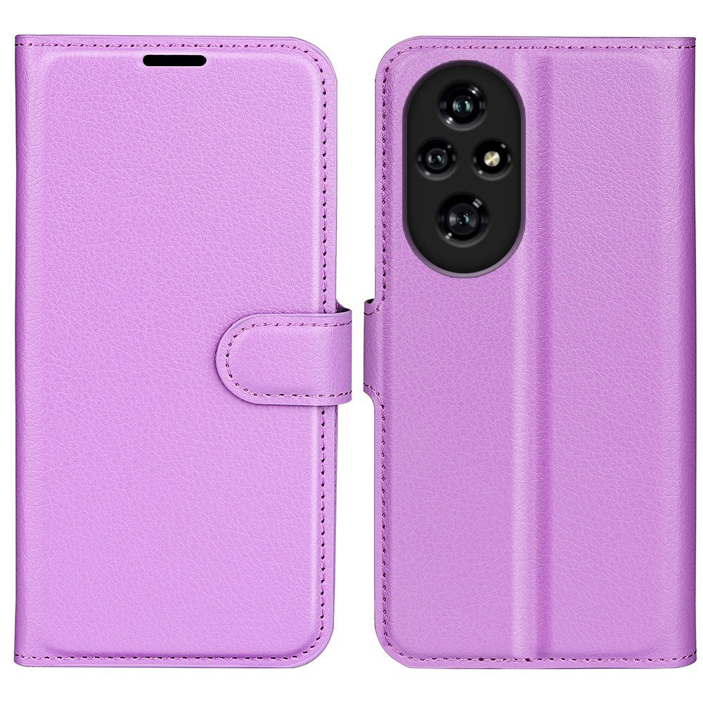 EIDERWOOD - Honor 200 Pro (5G) - Kunstlæder Flip Cover m. Kortholder & Ståfunktion - Lilla