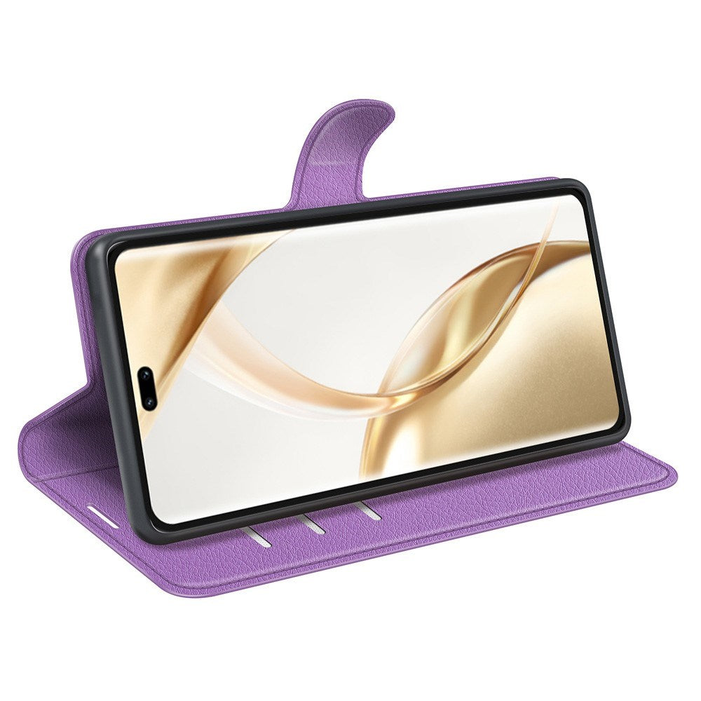 EIDERWOOD - Honor 200 Pro (5G) - Kunstlæder Flip Cover m. Kortholder & Ståfunktion - Lilla
