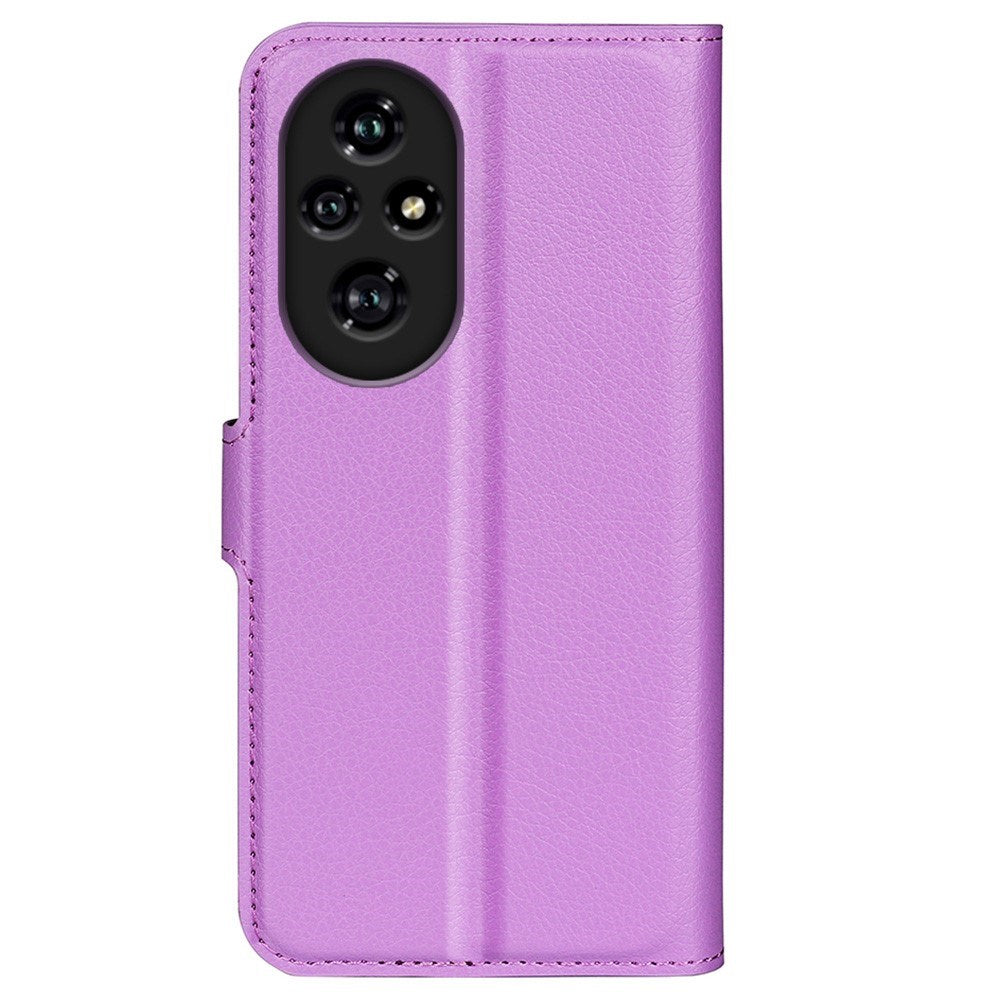 EIDERWOOD - Honor 200 Pro (5G) - Kunstlæder Flip Cover m. Kortholder & Ståfunktion - Lilla