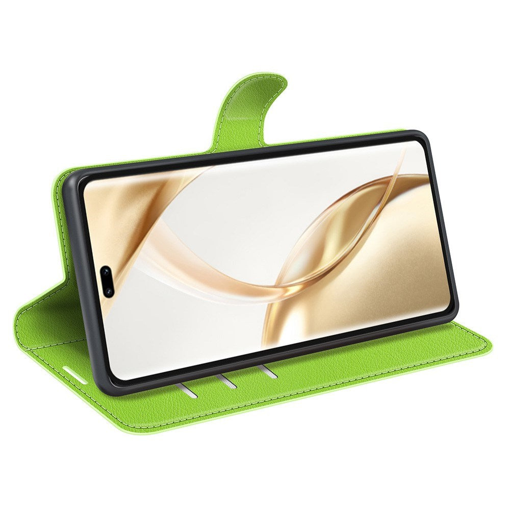 EIDERWOOD - Honor 200 Pro (5G) - Kunstlæder Flip Cover m. Kortholder & Ståfunktion - Grøn