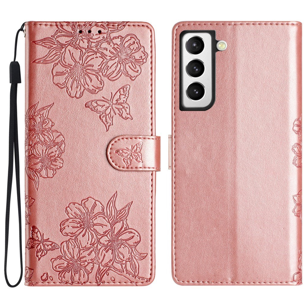 EIDERWOOD Samsung Galaxy S22+ (Plus) Imiteret Læder Mobil Cover m. Indgravering - Rose Gold