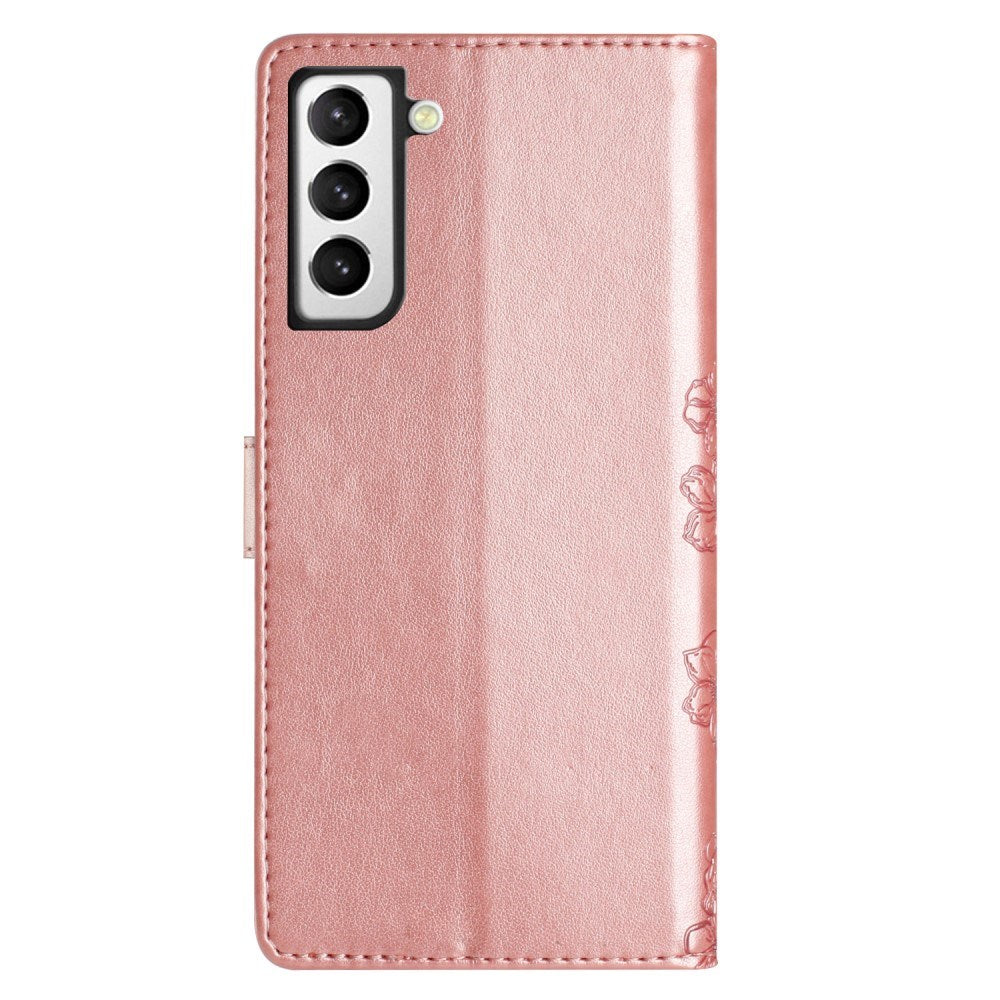 EIDERWOOD Samsung Galaxy S22+ (Plus) Imiteret Læder Mobil Cover m. Indgravering - Rose Gold