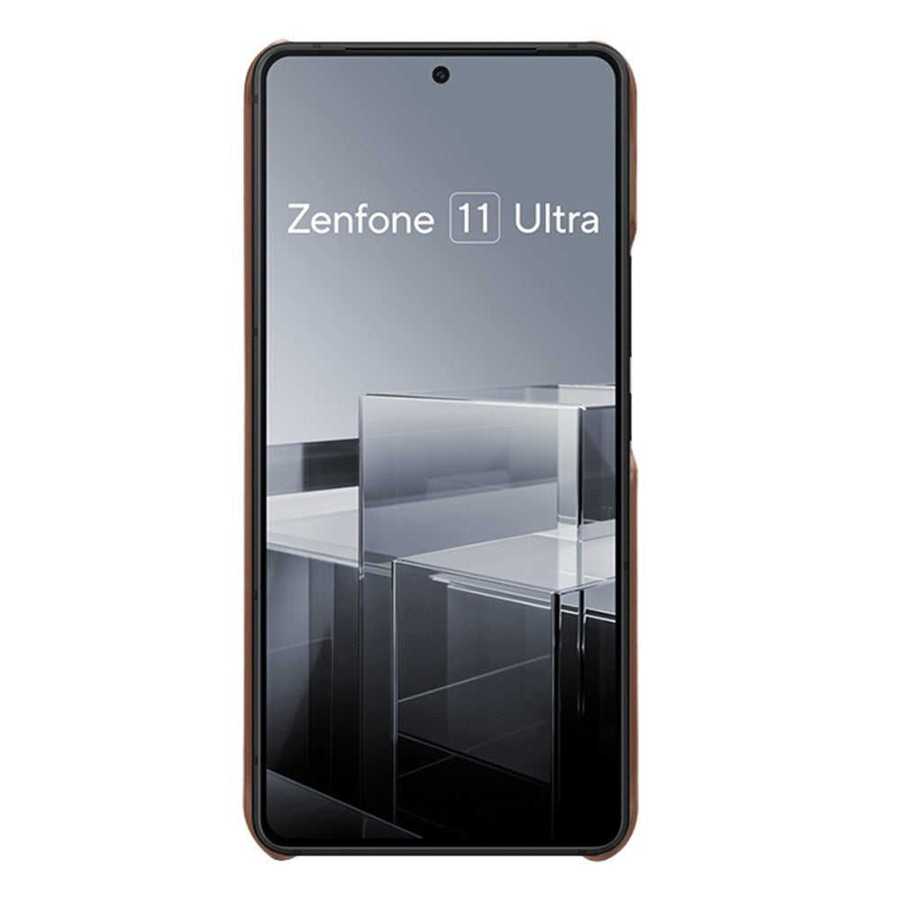 EIDERWOOD Asus Zenfone 11 Ultra Kunstlæder Mobil Cover - Brun