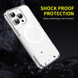 EIDERWOOD iPhone 16 Pro Hybrid Plastik Mobil Cover - MagSafe Kompatibel - Gennemsigtig / Hvid