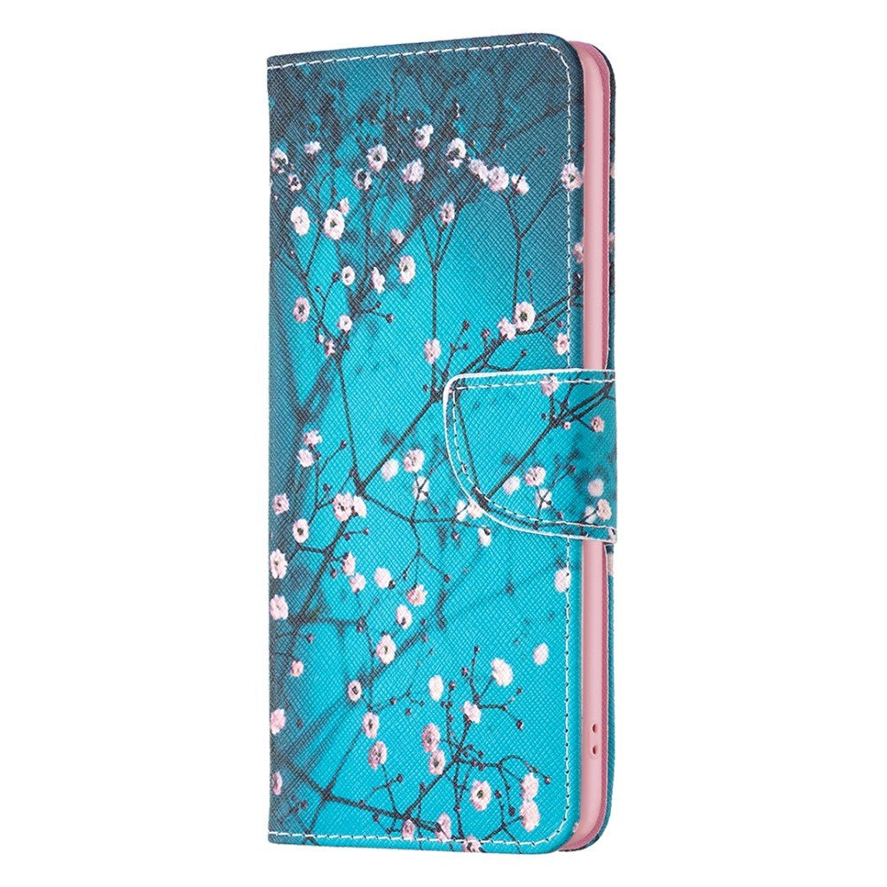 EIDERWOOD iPhone 16 Plus Læder Mobil Cover m. Pung & Ståfunktion - Kirsebærtræ