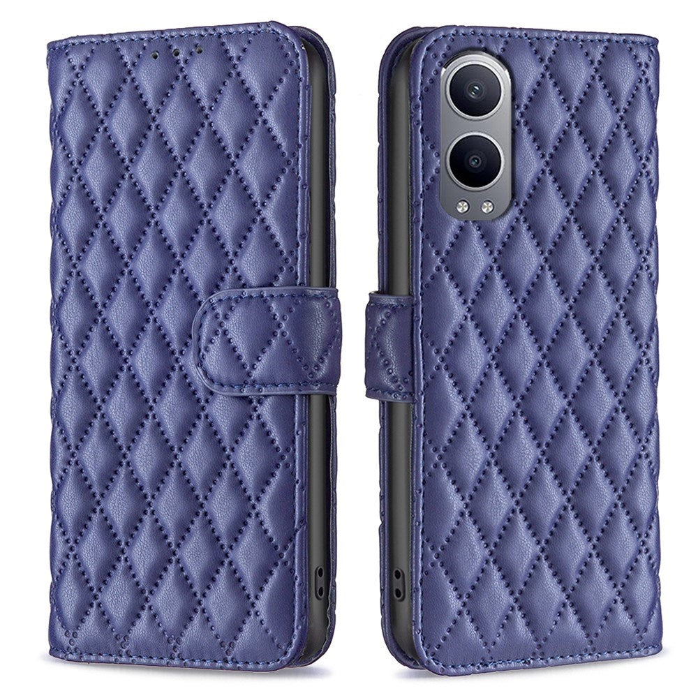 EIDERWOOD OnePlus Nord CE4 Lite (5G) Læder Mobil Cover m. Pung & Strop - Rhombus - Blå