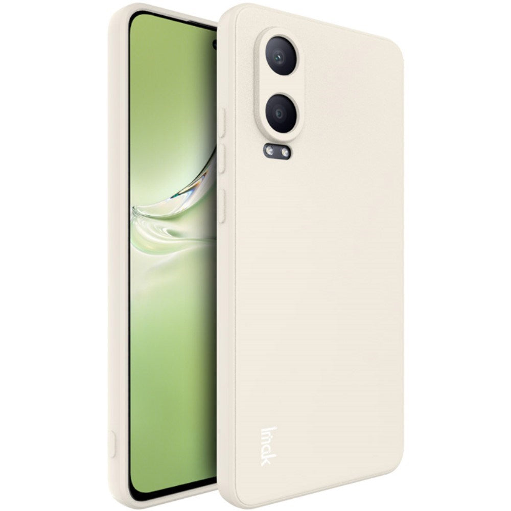 IMAK OnePlus Nord CE4 Lite (5G) UC-4 Series Fleksibel Plastik Bagside Cover - Cremehvid