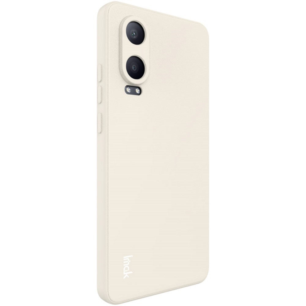 IMAK OnePlus Nord CE4 Lite (5G) UC-4 Series Fleksibel Plastik Bagside Cover - Cremehvid