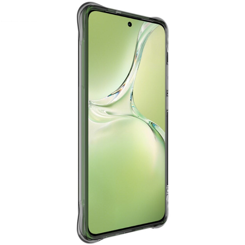 OnePlus Nord CE4 Lite (5G) IMAK Mat Fleksibel Plastik Mobil Cover - Gennemsigtig / Sort