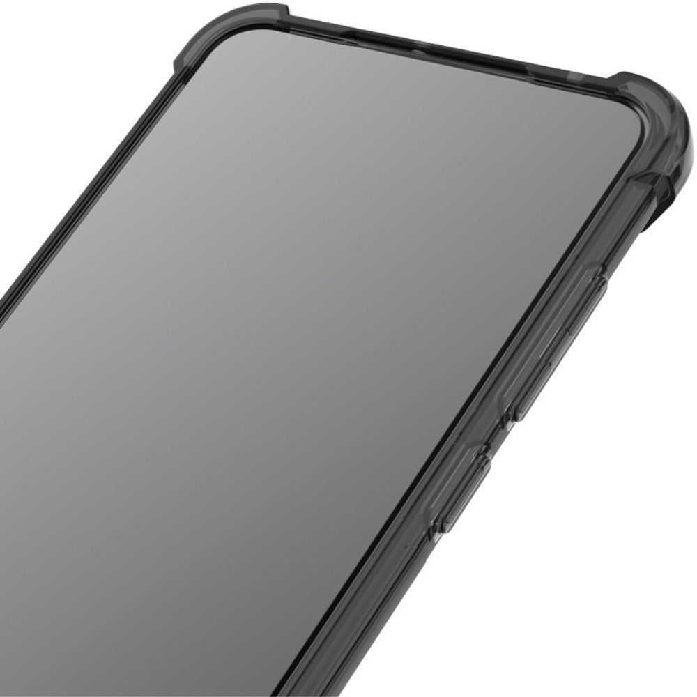 OnePlus Nord CE4 Lite (5G) IMAK Mat Fleksibel Plastik Mobil Cover - Gennemsigtig / Sort