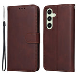 EIDERWOOD Samsung Galaxy S24 FE Læder Mobil Cover m. Pung & Strop - Brun