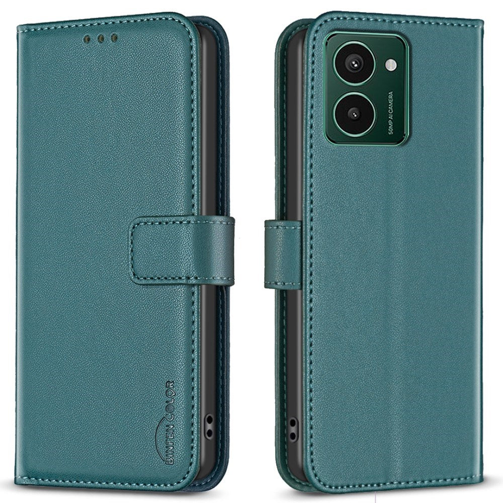 HMD Pulse+ Kunstlæder Mobil Cover m. Ståfunktion & Kortholder - Grøn