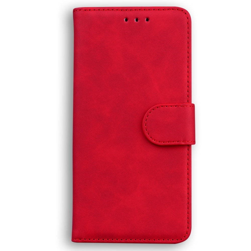 EIDERWOOD Motorola Moto E14 (4G) / G04s (4G) Kunst Læder Mobil Cover m. Ståfunktion & Kortholder - Rød