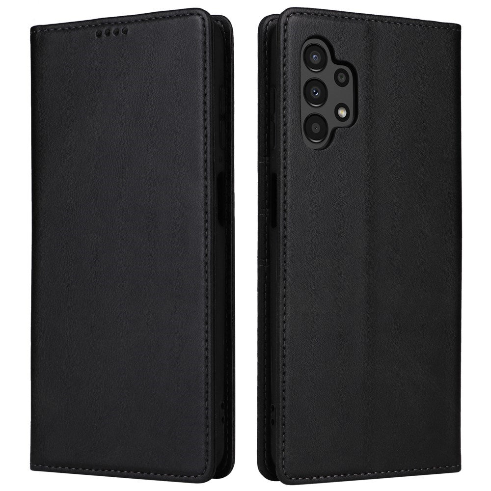 EIDERWOOD - Samsung Galaxy A13 (4G/5G) / A04s / M13 Kunstlæder Flip Cover m. Kortholder & Ståfunktion - Sort