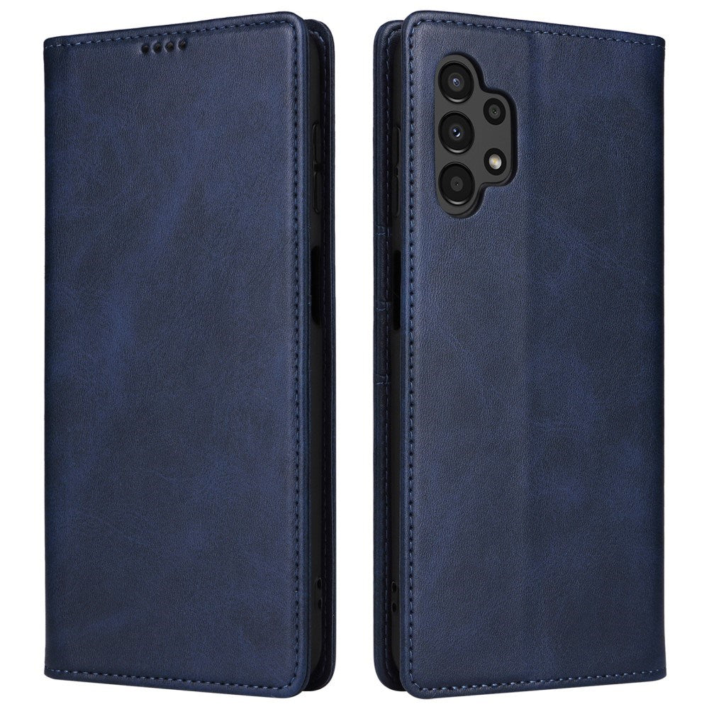 EIDERWOOD - Samsung Galaxy A13 (4G/5G) / A04s / M13 Kunstlæder Flip Cover m. Kortholder & Ståfunktion - Mørkeblå
